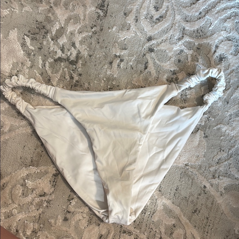 Frankie's Bikinis Cream Bikini Bottom